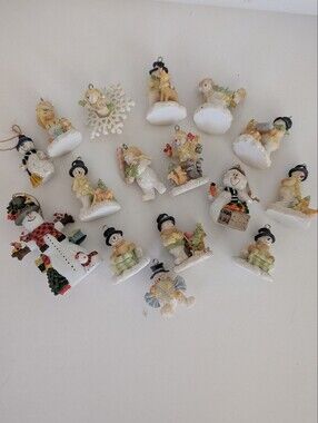 Set Of 16 Snowman Ornaments